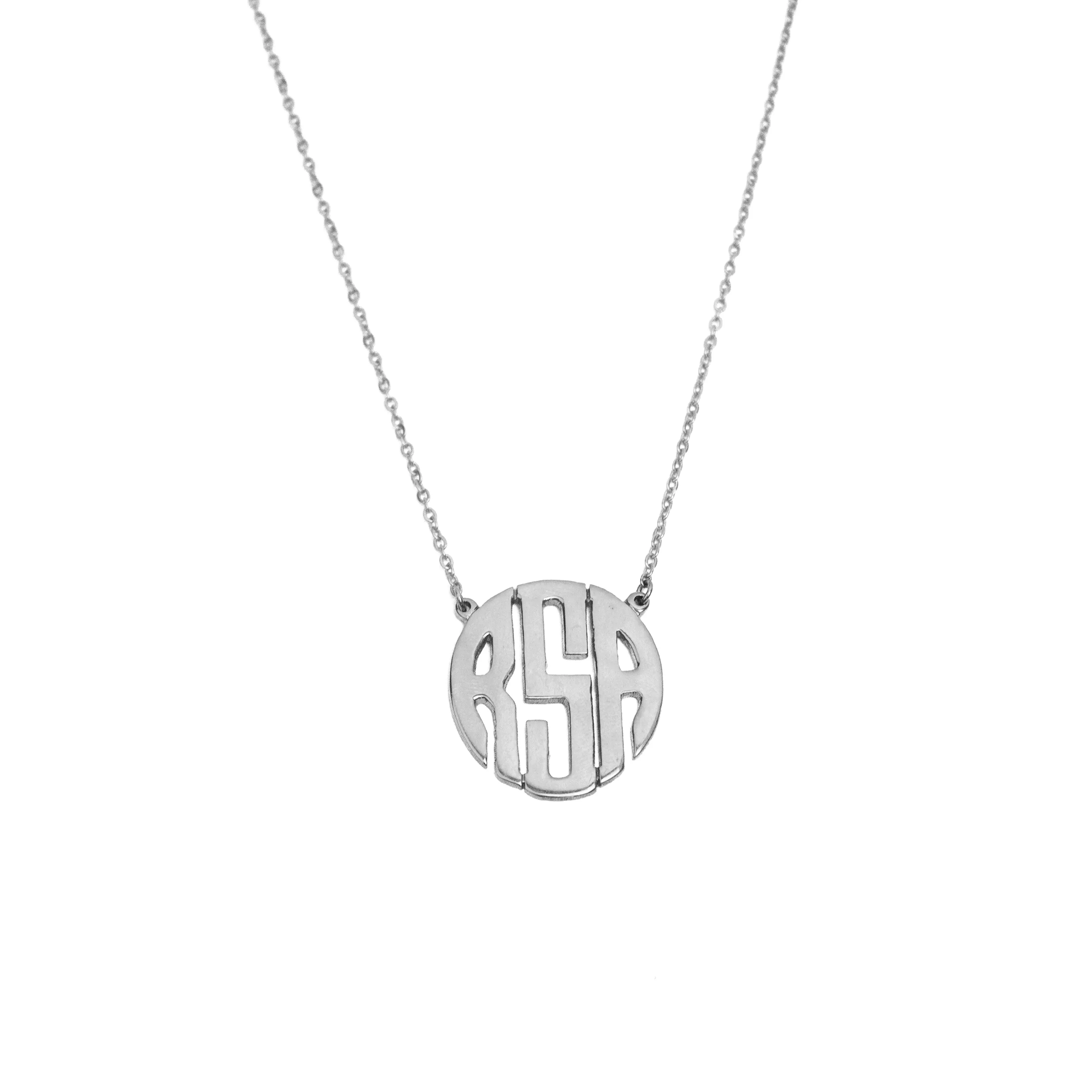 3-Letter Round Name Necklace