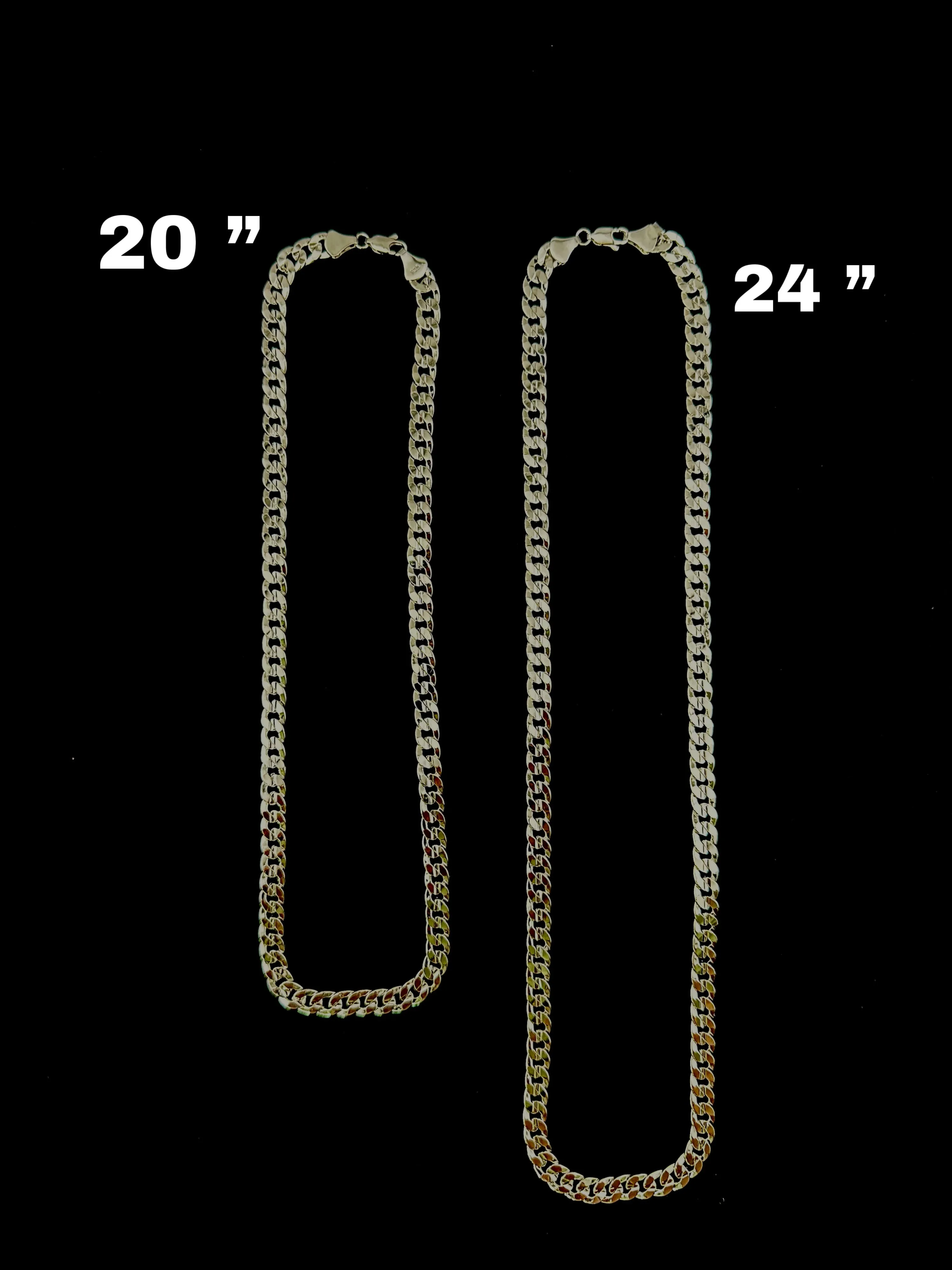 7.5 MM Conclave Cuban Chain CC 227 Necklace (Gold/Silver)