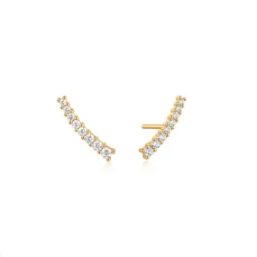 Ania Haie Glam Crawler Stud Earrings