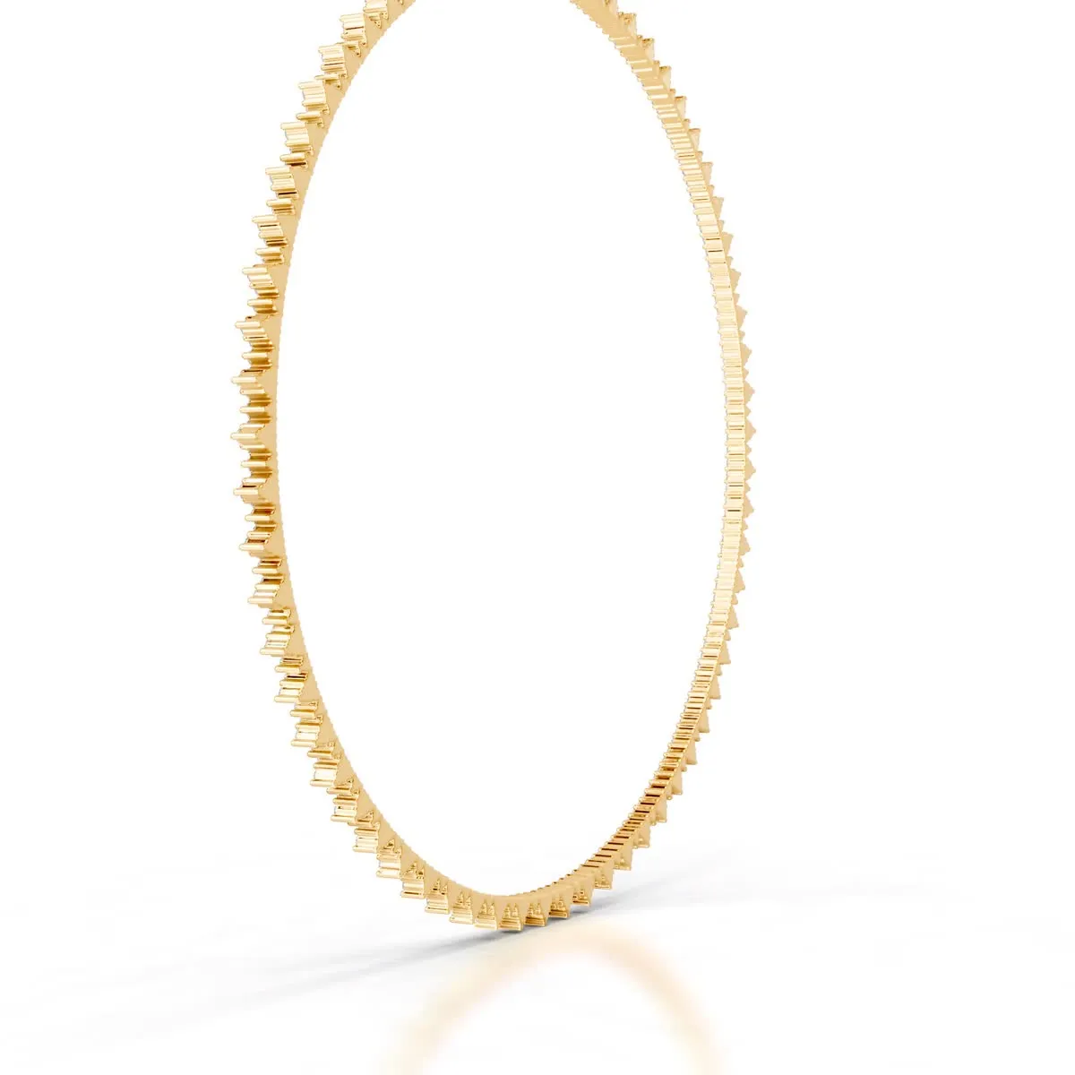 Astrid Diamond Tennis Collier   (11 Carat) -18K Yellow Gold