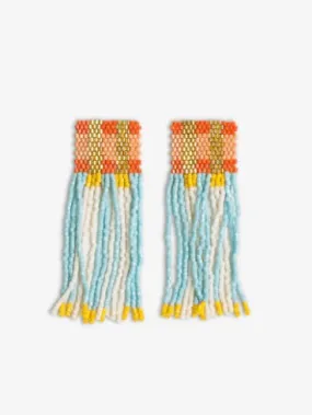 Ava Colorblock Fringe Earring