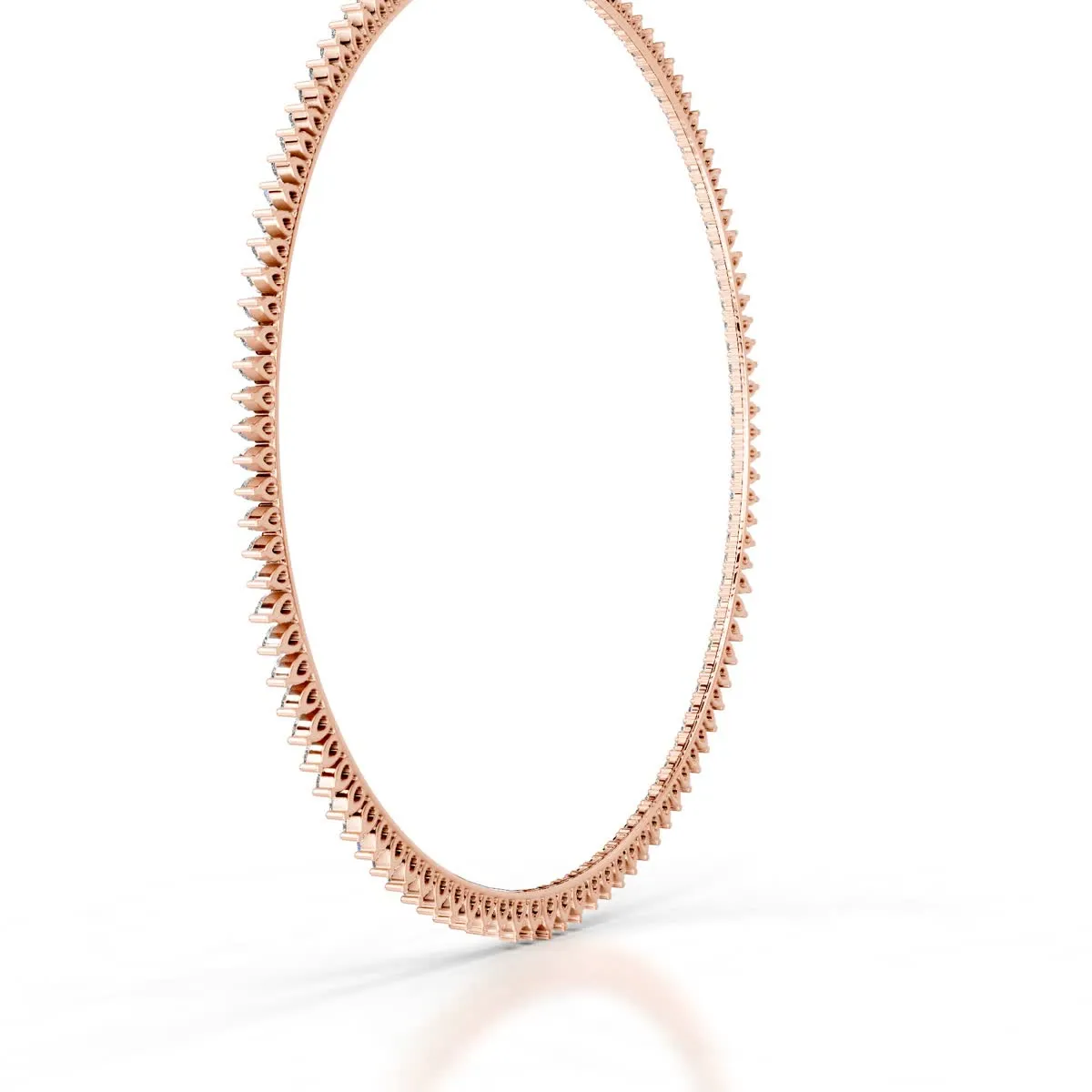 Ayanna Diamond Collier  (15 Carat) -14K Rose Gold