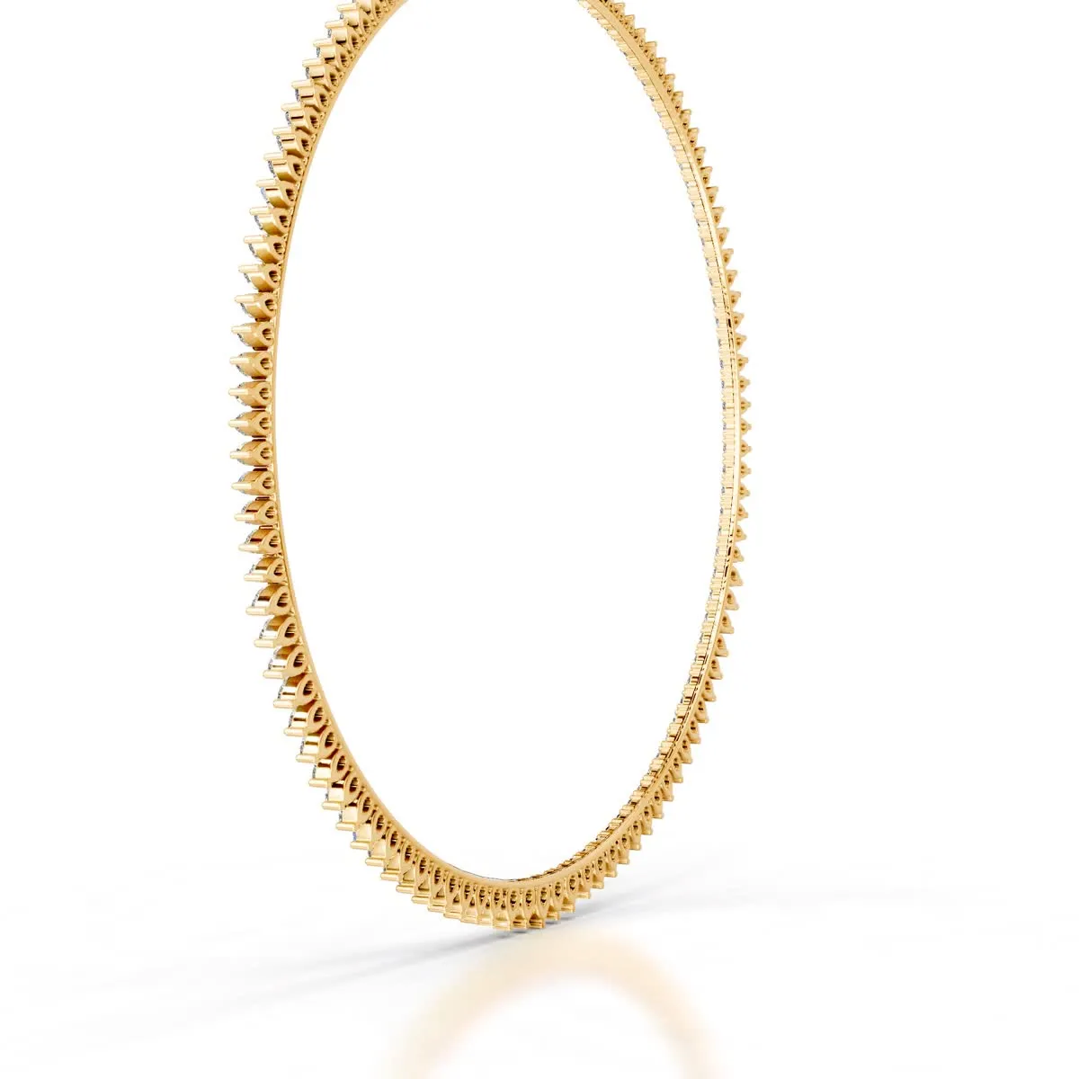 Ayanna Diamond Collier  (15 Carat) -18K Yellow Gold