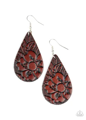 Beach Garden - Brown Paparazzi Earrings