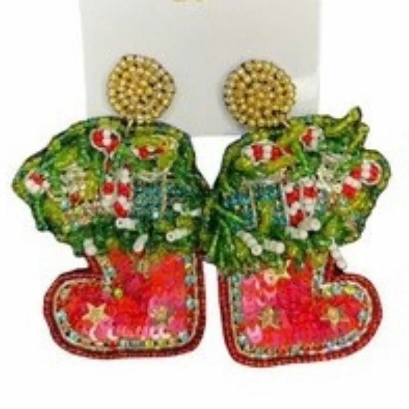 Beaded Novelty Earrings