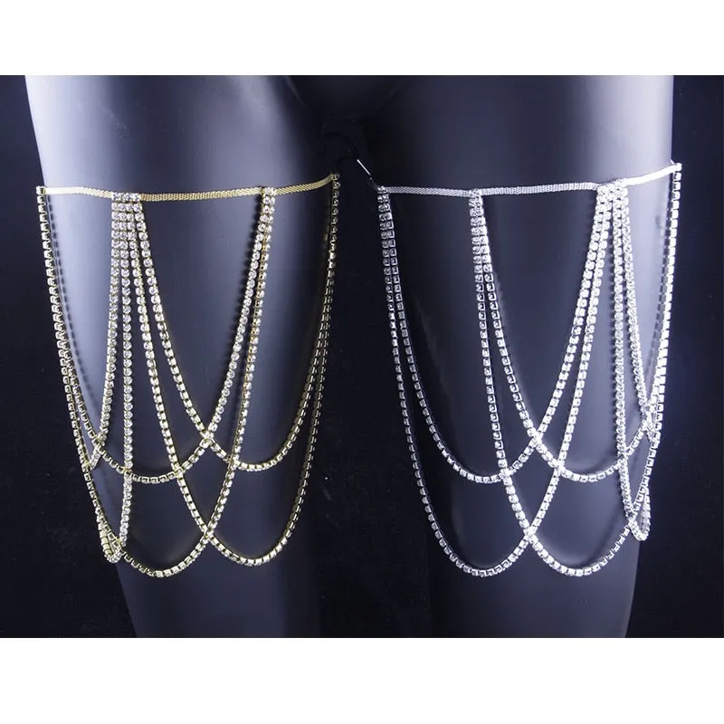 Bridal Crystal Leg Chain