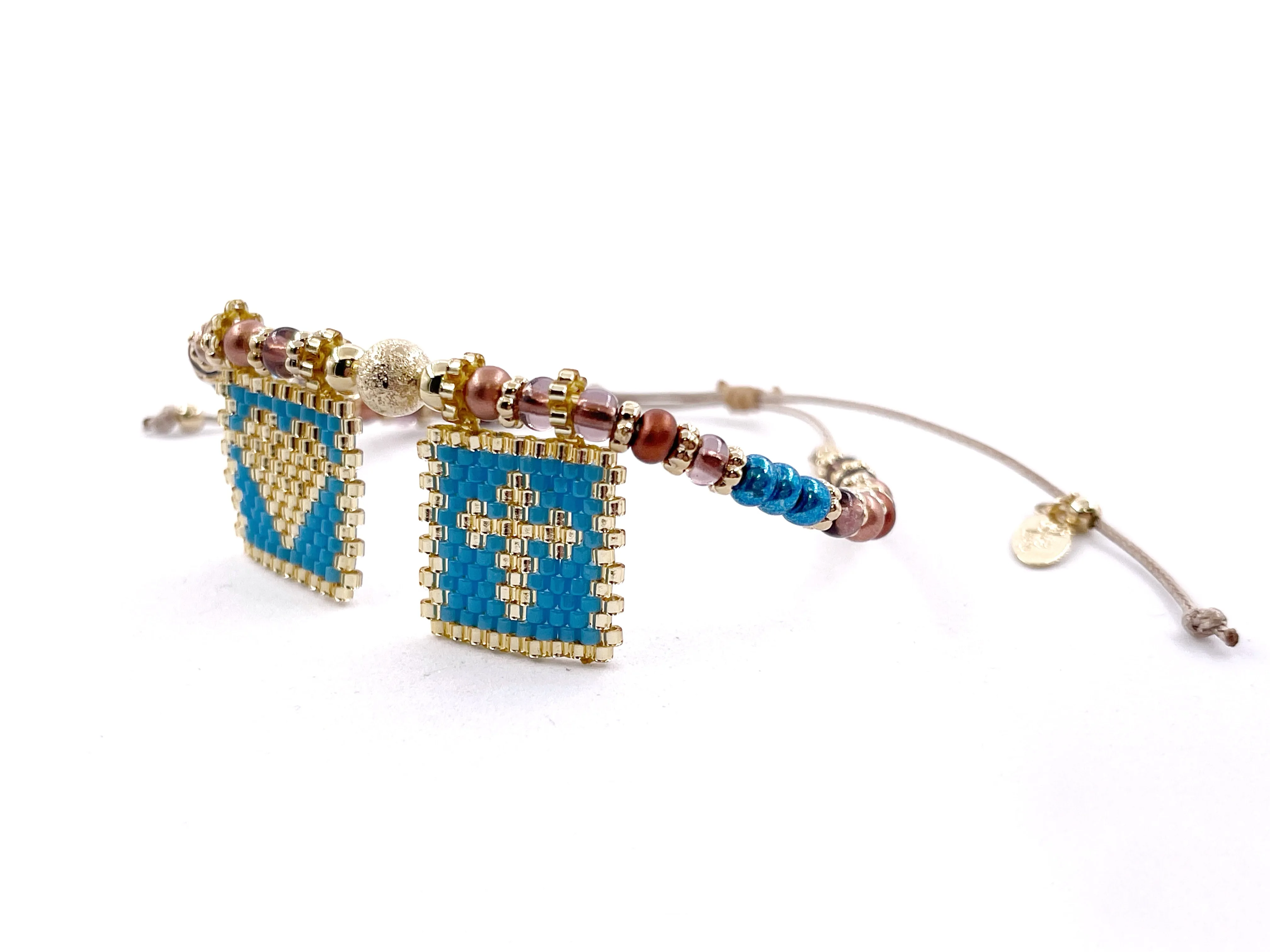 Catholic Handmade Scapular Women Jewelry Featuring Vibrant Glass Seed Beads and Sacred Heart and Cross Symbols