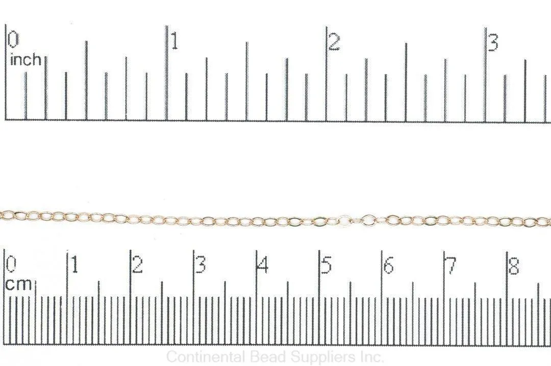 CH825 Petite Cable Chain - Per Foot