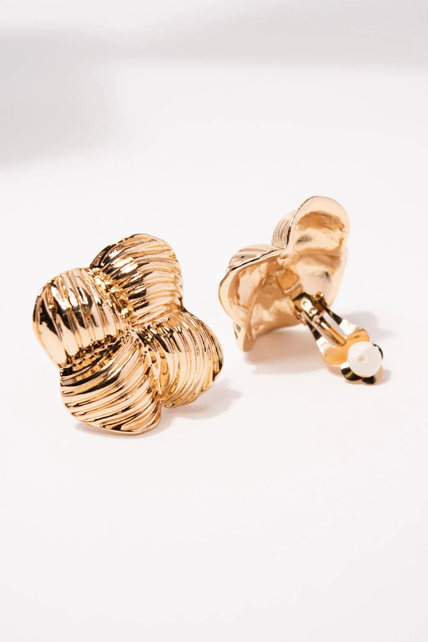 Charlotte Knot Clip-on Earrings