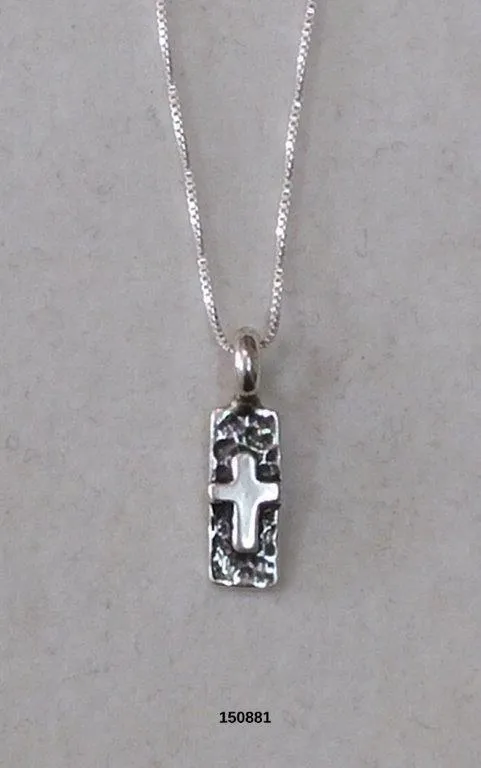 Christian Jewelry, Adorable Cross pendant,  Sterling Silver cross necklace