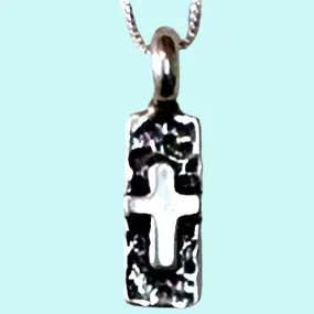 Christian Jewelry, Adorable Cross pendant,  Sterling Silver cross necklace