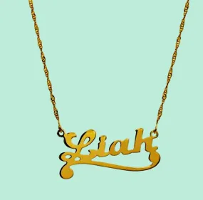 Custom name necklace silver. 925 Sterling Silver / Goldfilled. Israeli Jewelry