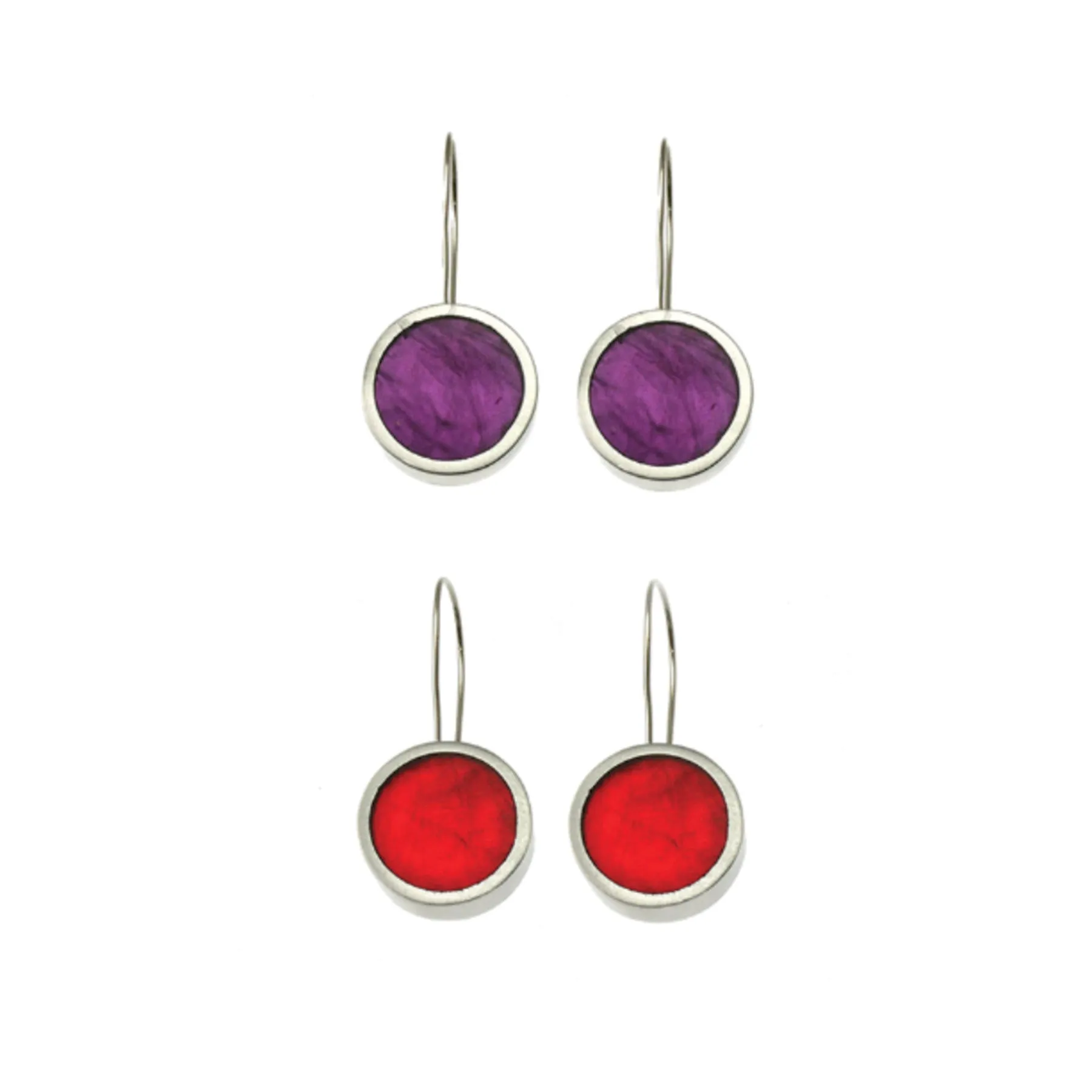 Debra Reiff, Round Resin Earrings