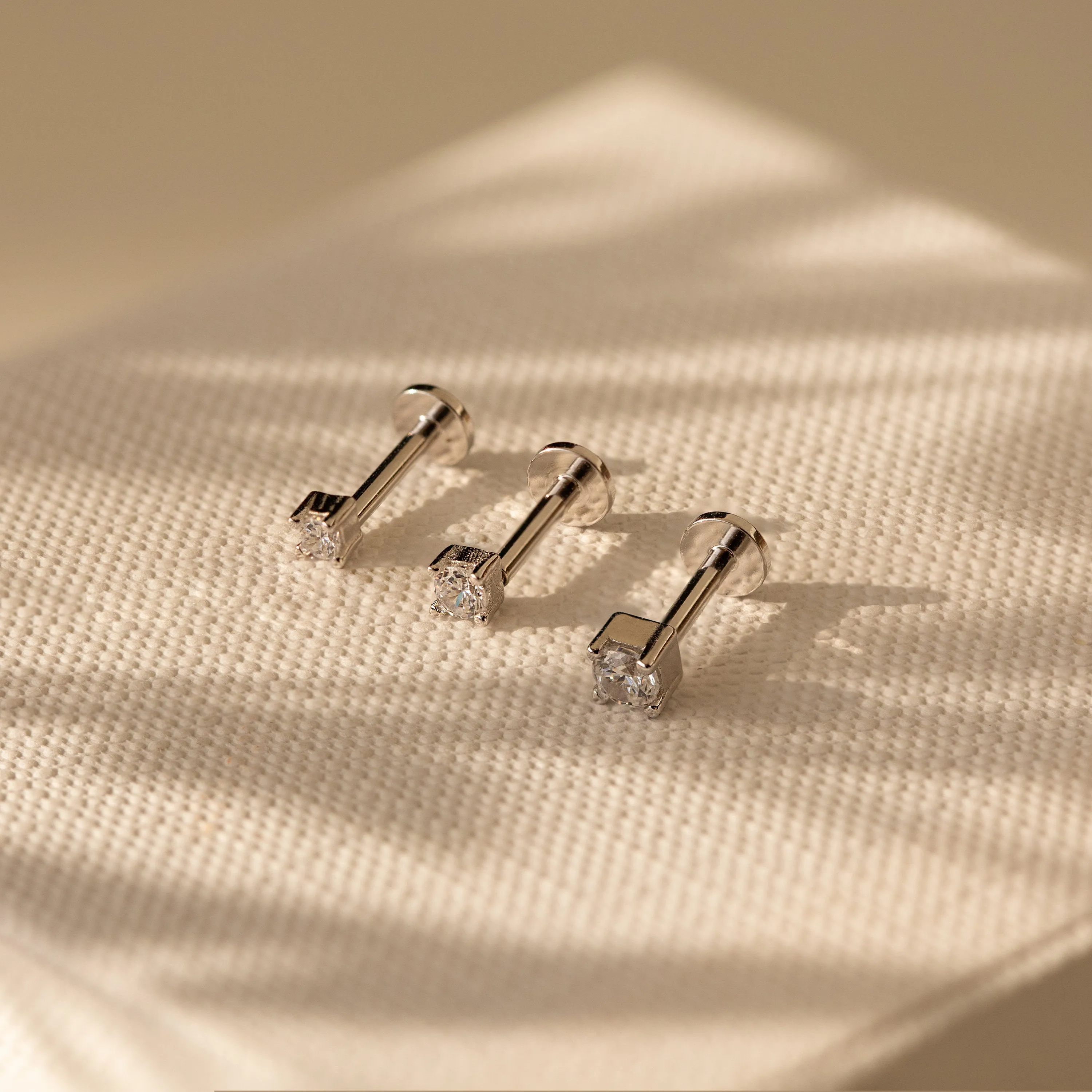 Diamond Flatback Studs