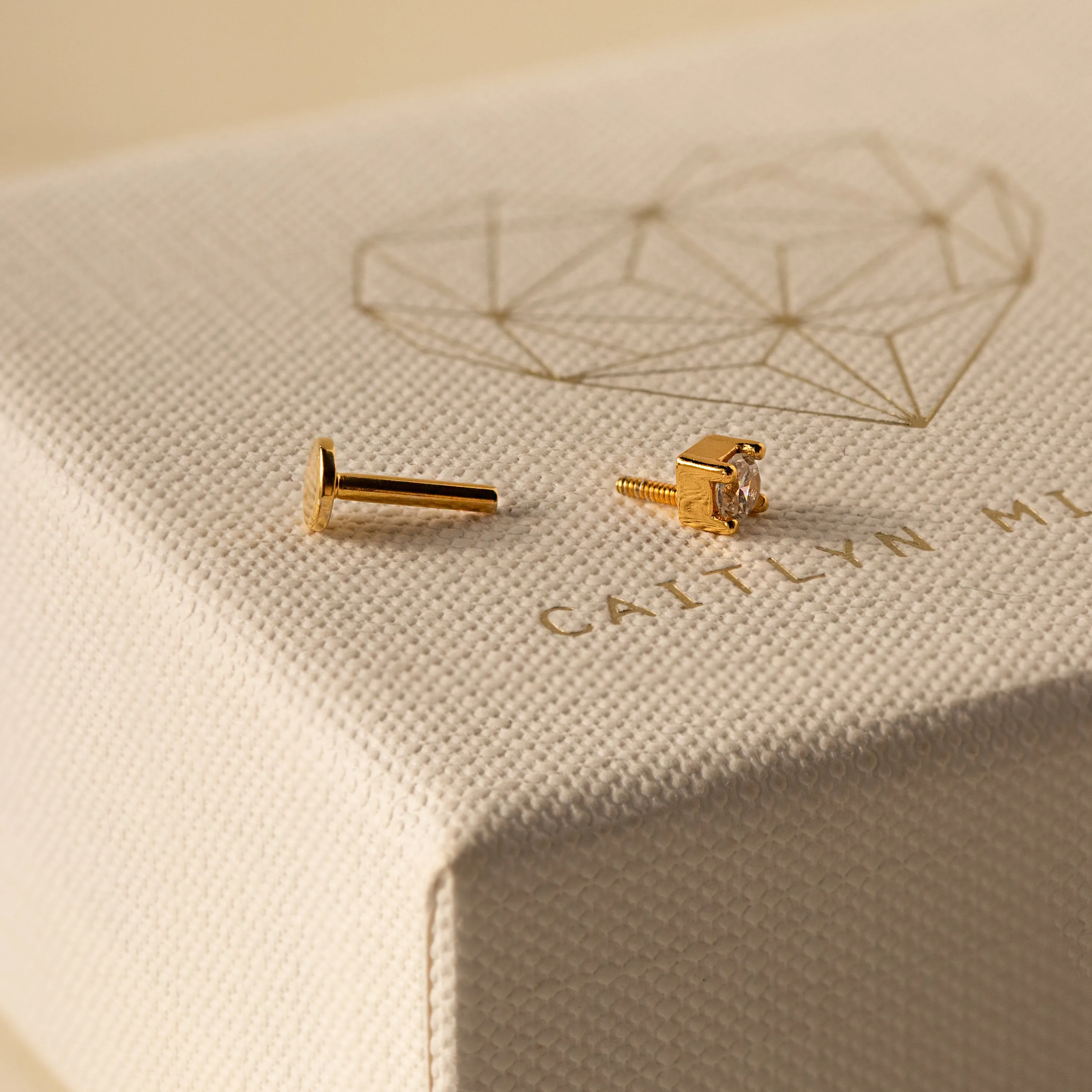 Diamond Flatback Studs