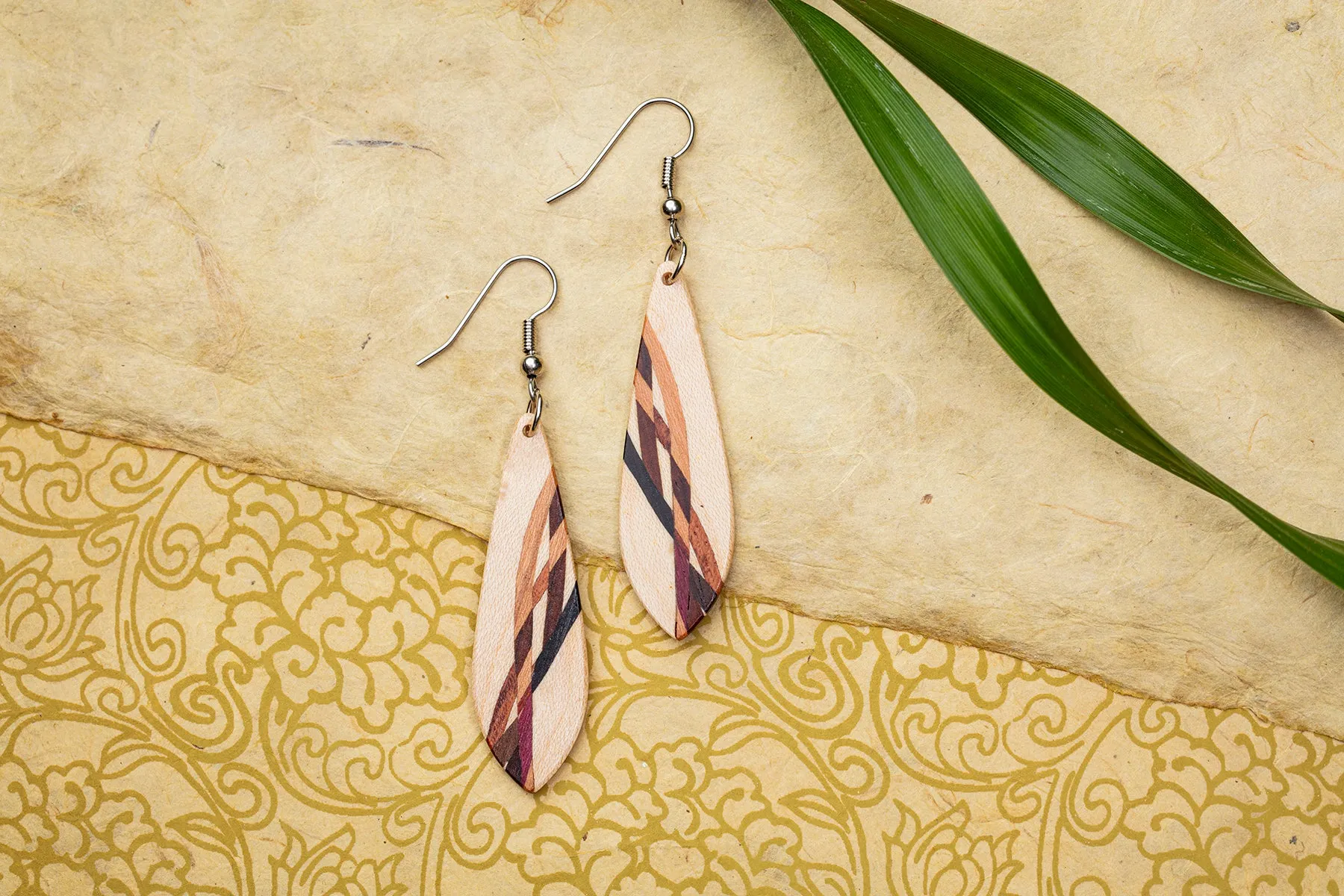 Earrings - Inlay Marquis