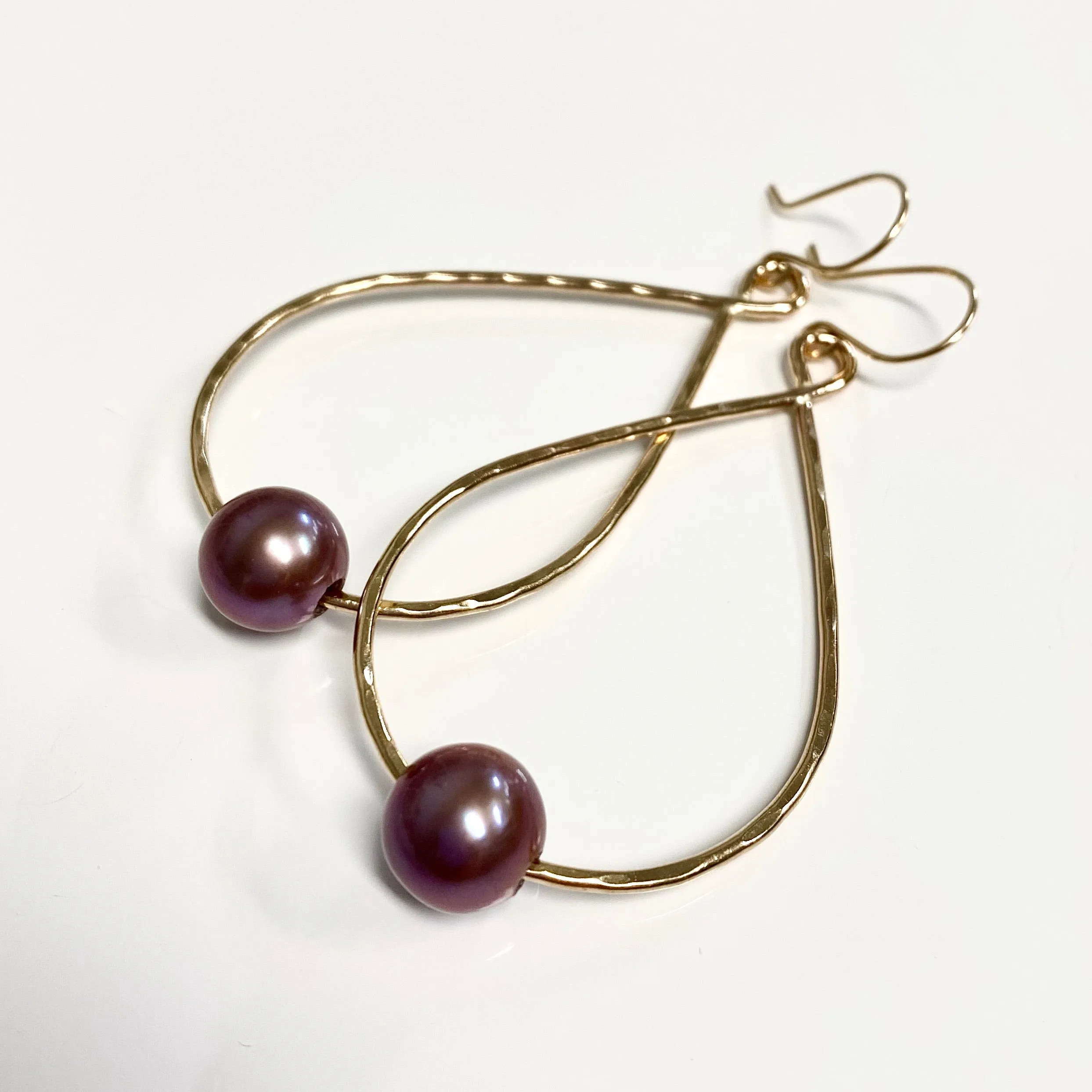 Earrings MOLLY - lavender Edison pearls (E576)