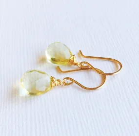 Earrings Nalani - Lemon topaz  (E124)