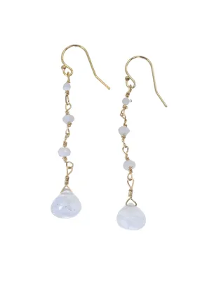 Emmah Earrings in Moonstone