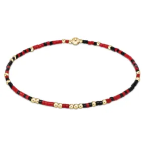 ENewton Gameday Bright Red & Onyx Hope Unwritten Bracelet