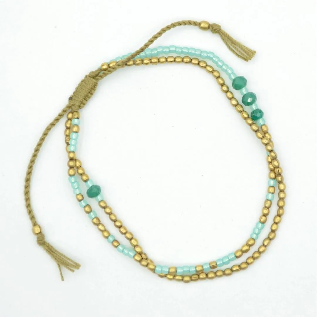 Eternity Aventurine Beaded Bracelet