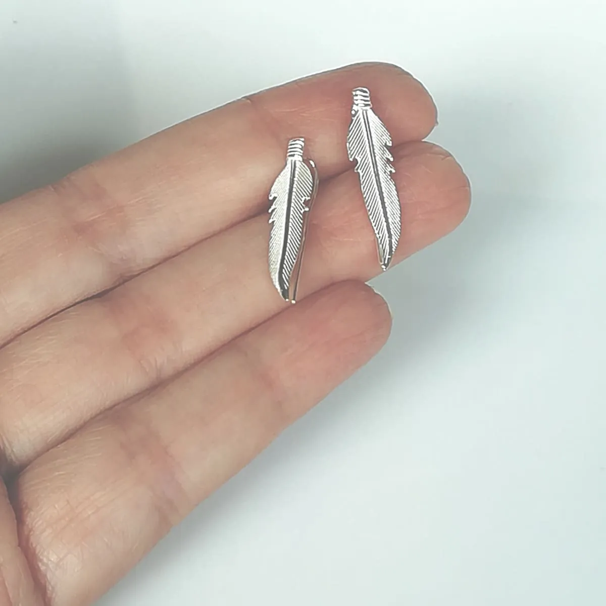 Feather ear climber | 925 Silver ear creeper | Bohemian jewelry | E99