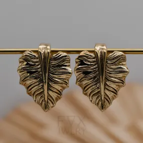 Golden Leaf Ear Hangers