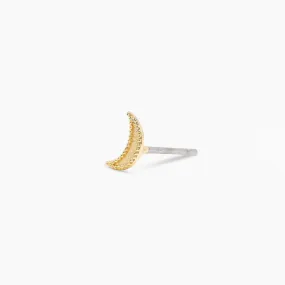 Gorjana Moon Charm Stud (gold)