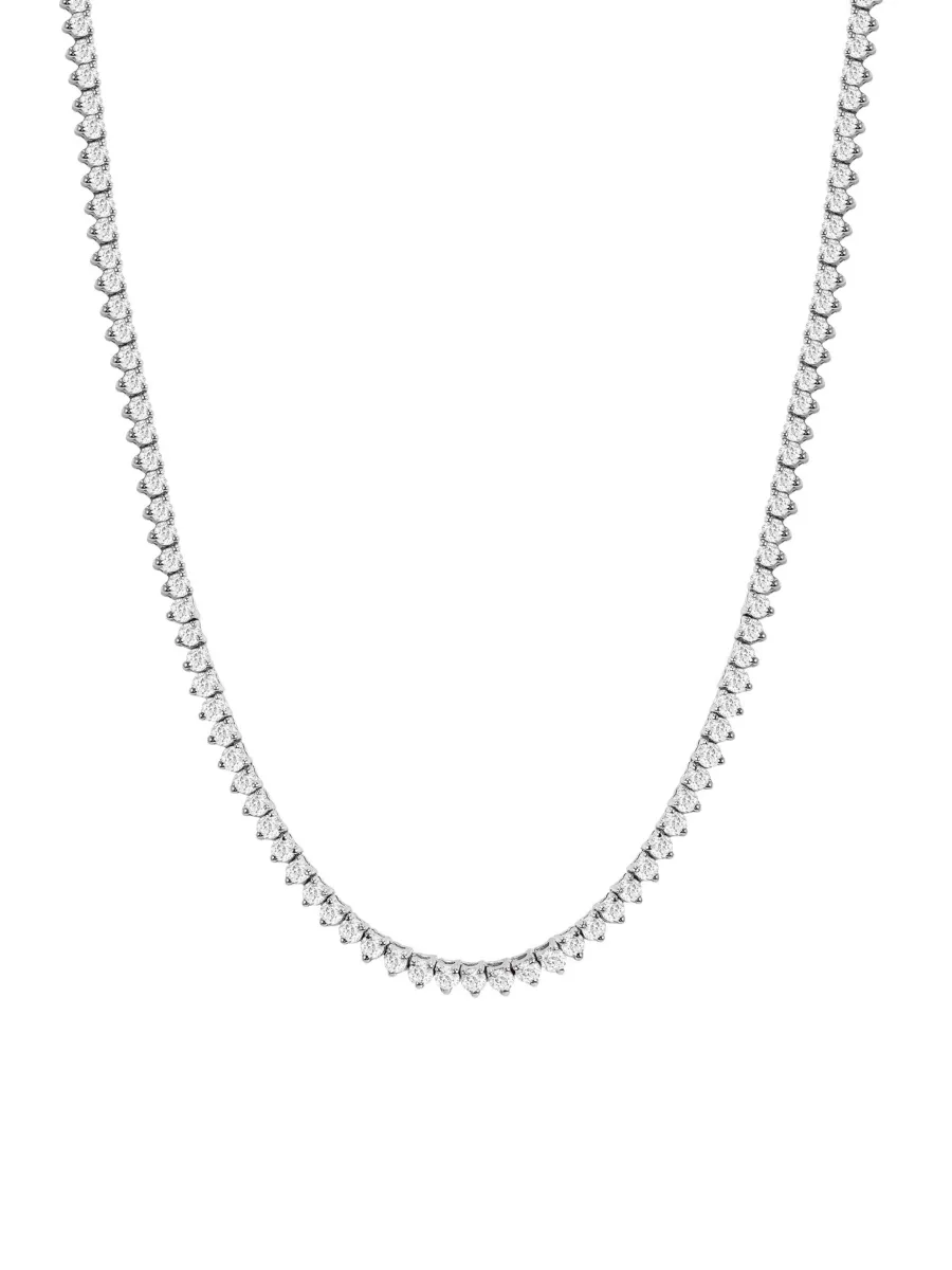 Graduated CZ Tennis Necklace