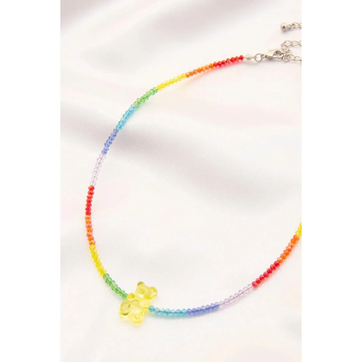 Gummy Bear Charm Beaded Necklace