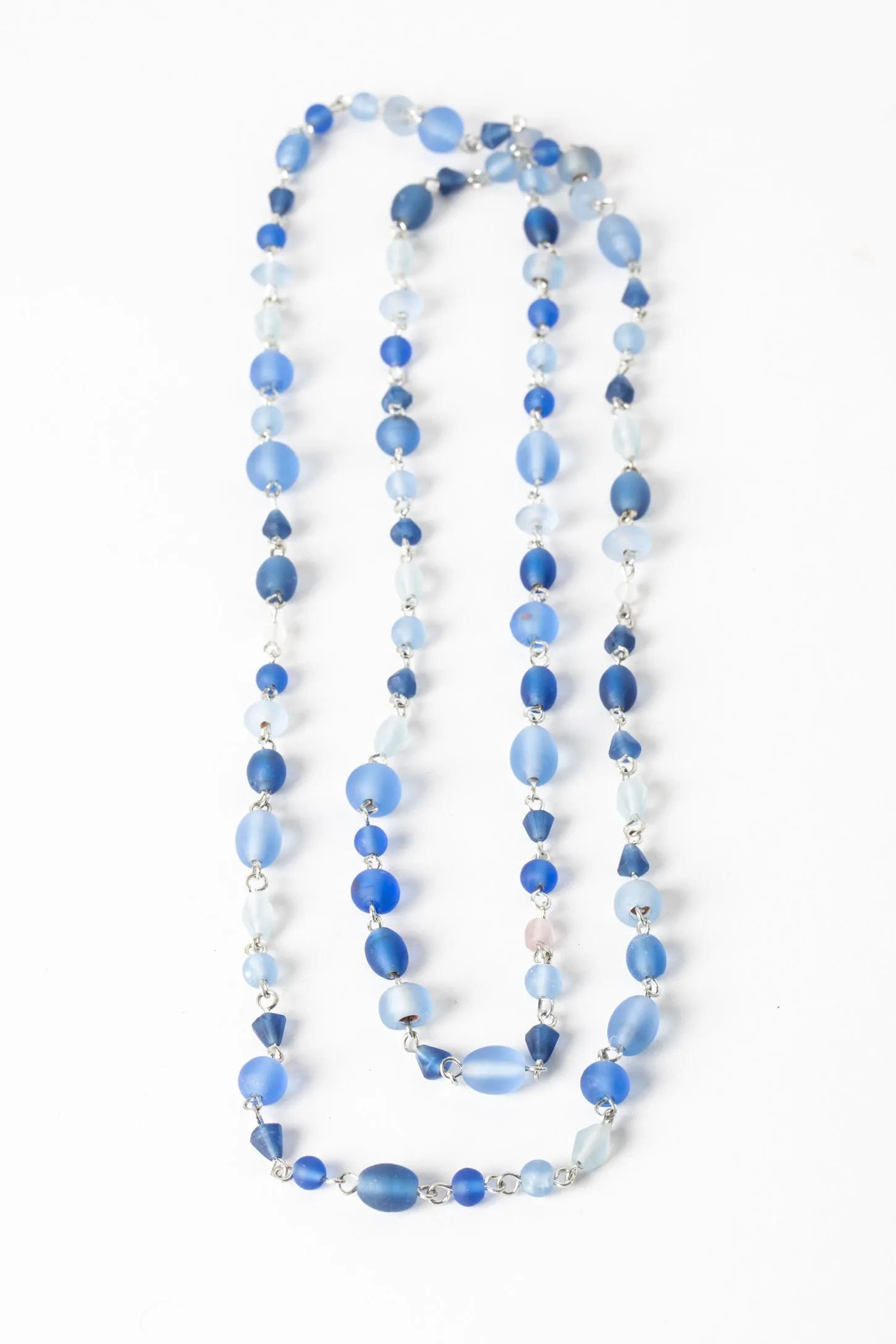 Indelible Melody Frosted Glass Bead Necklace