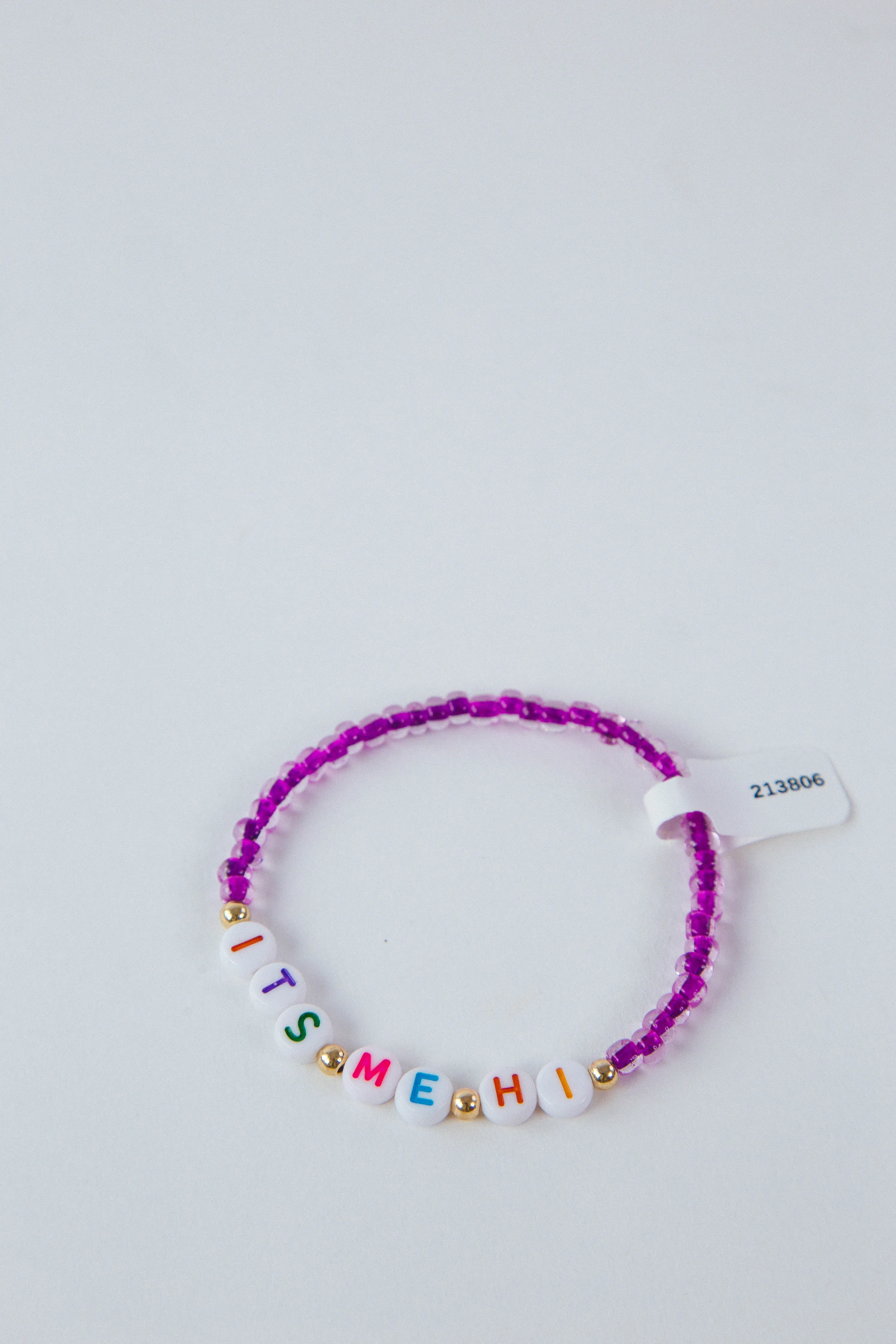 It's Me Hi Friendship Bracelet, Purple