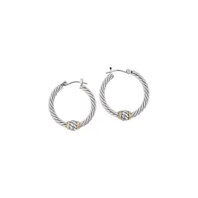 John Medeiros Small Twisted Wire Hoops - G2936-A000