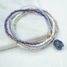 Karuna Lapis Lazuli Beaded Bracelet