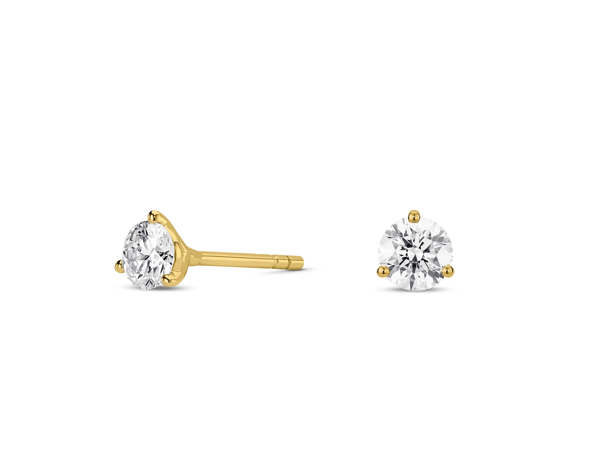 Lab-Grown Diamond ct. tw. Round Brilliant Solitaire Studs | White