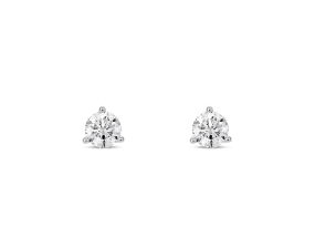 Lab-Grown Diamond ct. tw. Round Brilliant Solitaire Studs | White