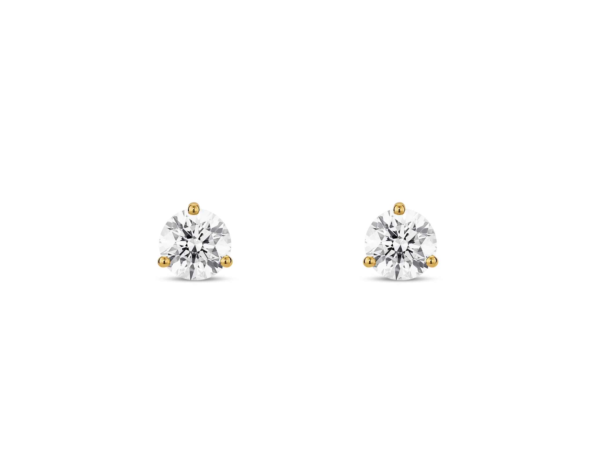 Lab-Grown Diamond ct. tw. Round Brilliant Solitaire Studs | White