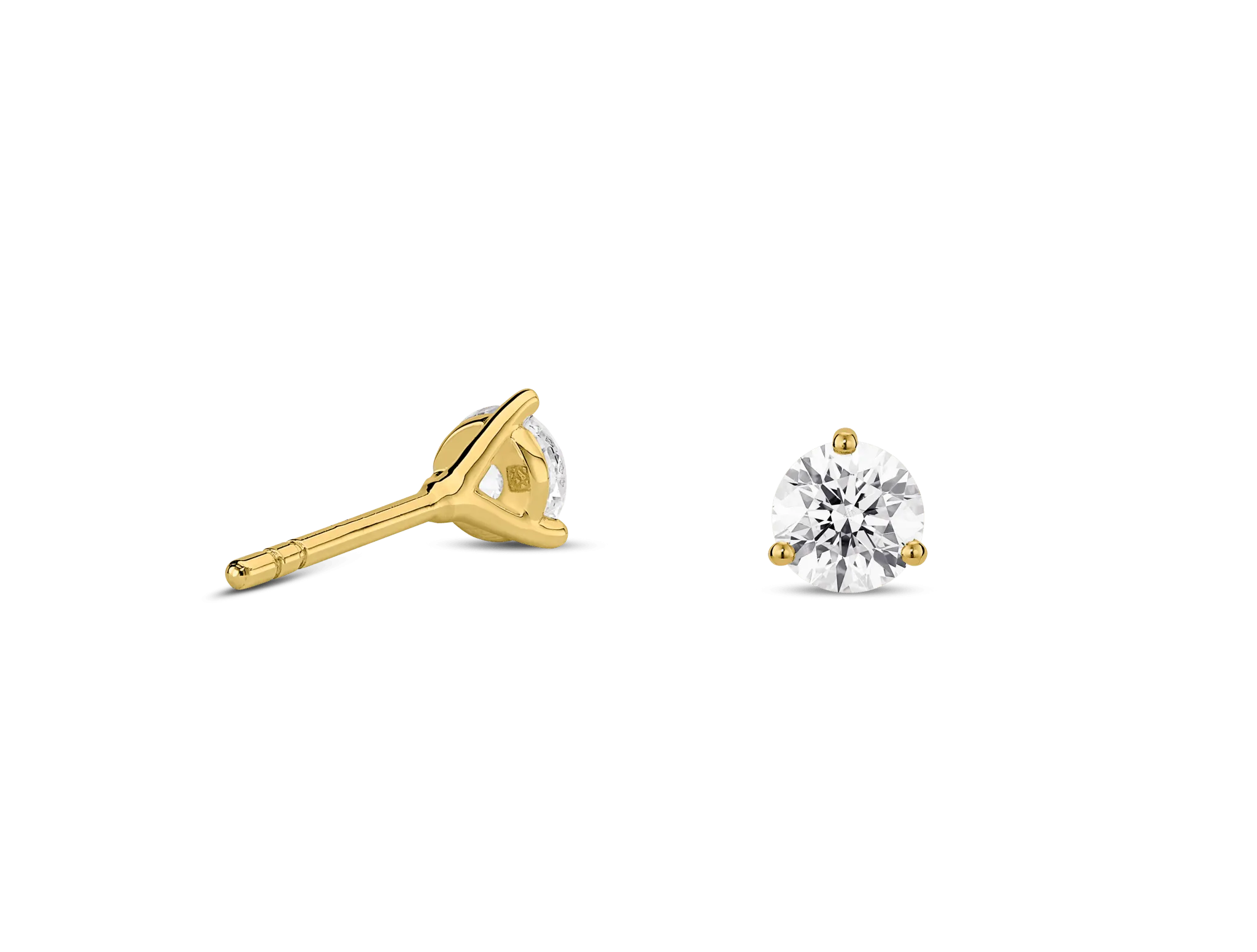 Lab-Grown Diamond ct. tw. Round Brilliant Solitaire Studs | White