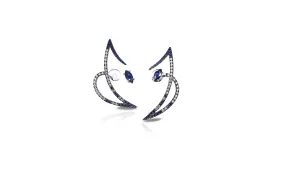 Le Phoenix Zeal II Blue Sapphire & Diamond Earrings