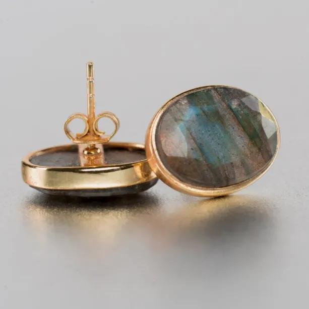 Leya Studs With Labradorite