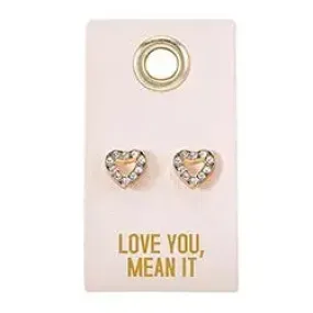 Love You, Mean It Stud Earrings