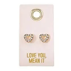 Love You, Mean It Stud Earrings