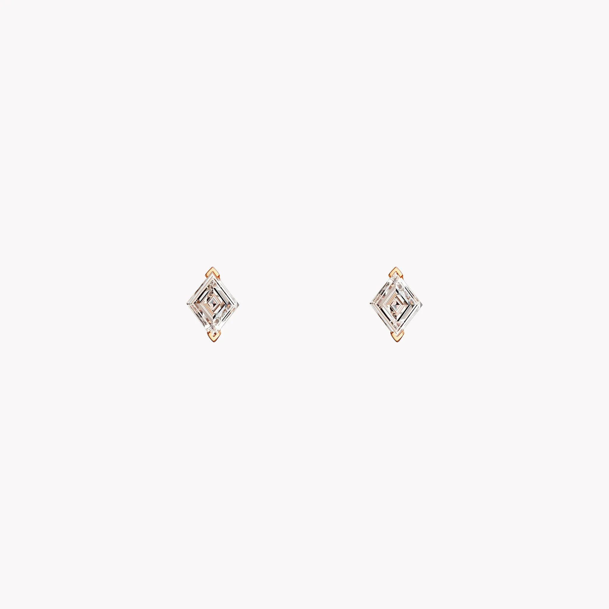 Lozenge Cut Diamond Studs