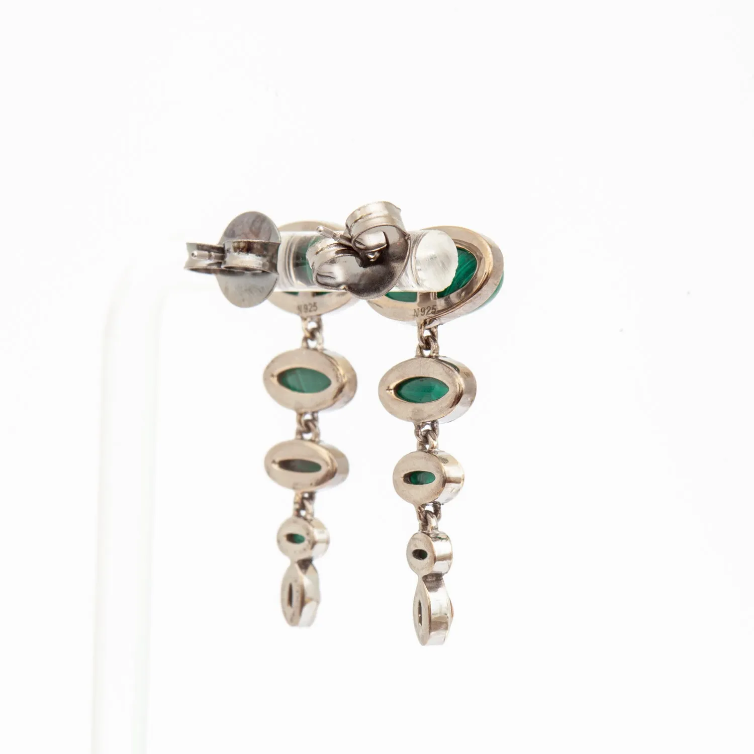 Malachite & Tiger's Eye Totem Earrings