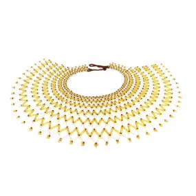 Malikia Short Beaded Bib Necklace 03