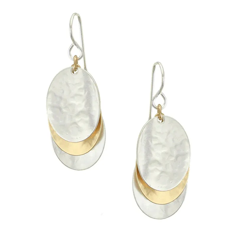 Marjorie Baer Cascading Ovals Earrings