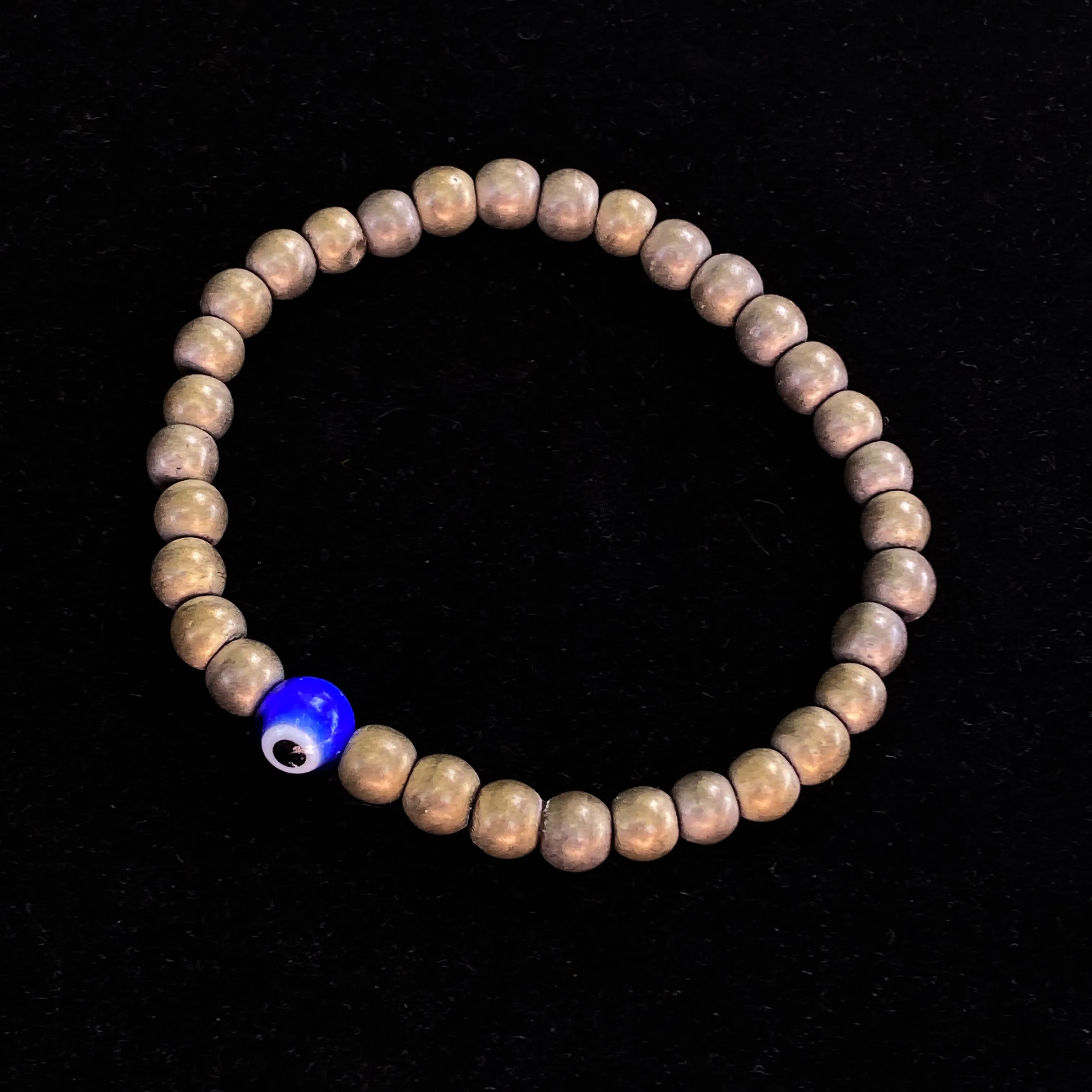 Matte Gold Hematite gemstone Evil Eye Bracelet