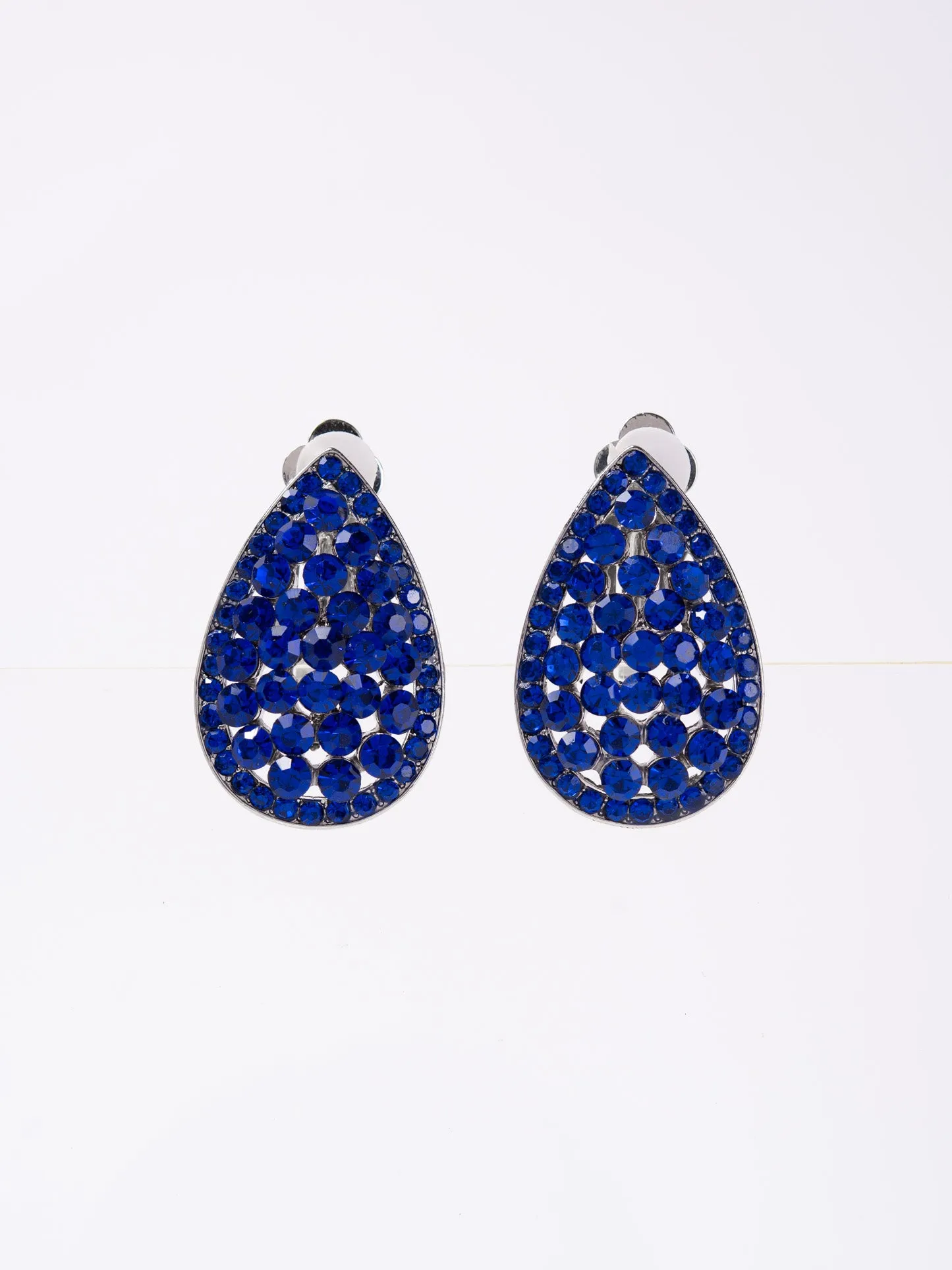 Melinda Rhinestone Clip-On Earrings