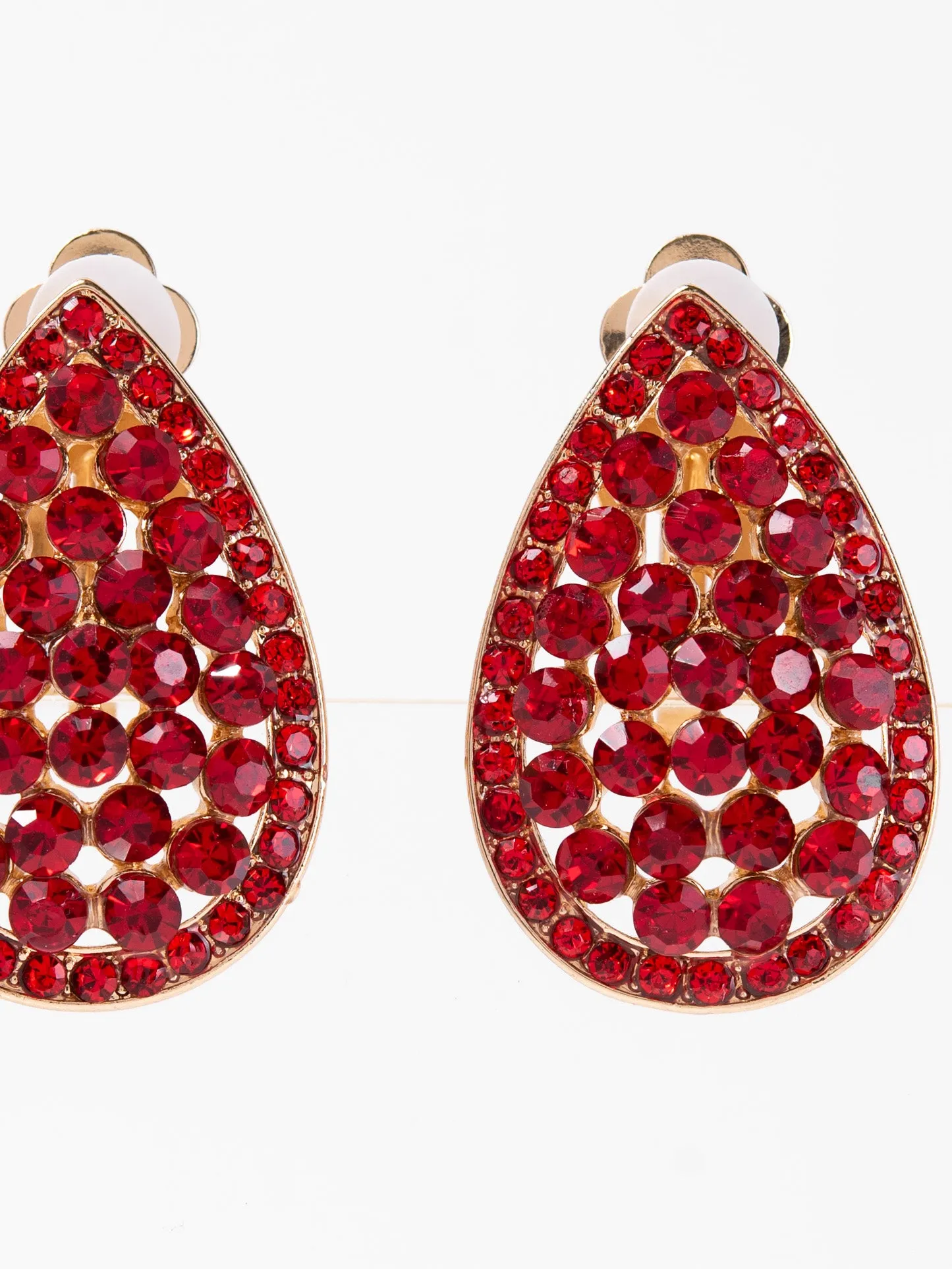 Melinda Rhinestone Clip-On Earrings