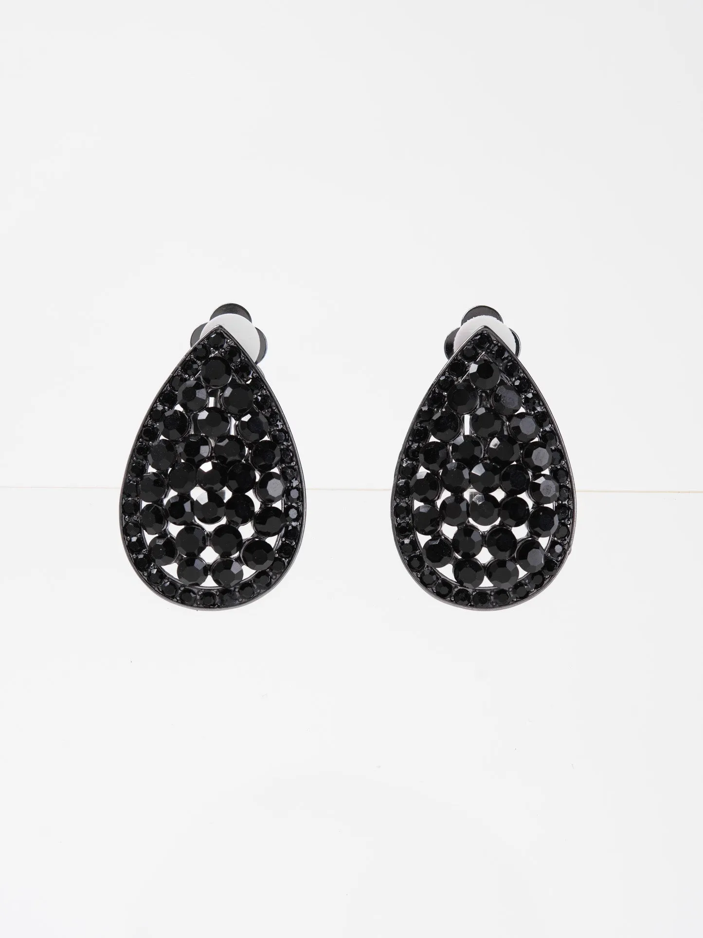 Melinda Rhinestone Clip-On Earrings